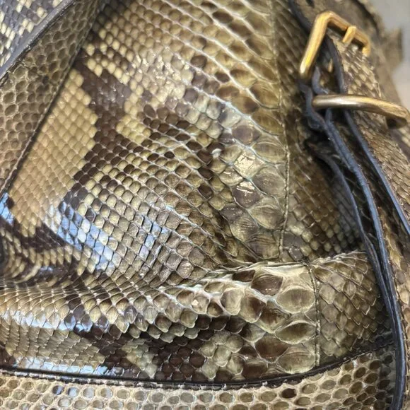 Prada Python Swarovski Shoulder Bag BL0579 Pitone Pietre - Picture 9 of 12